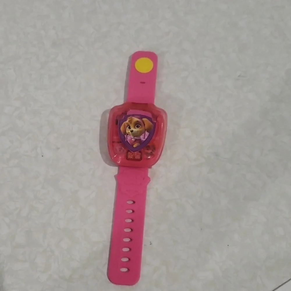 Vtech PAW PATROL SKYE LEARNING WATCH in PINK, Girls/Boys Ages 3-6 (NWOT or Box).